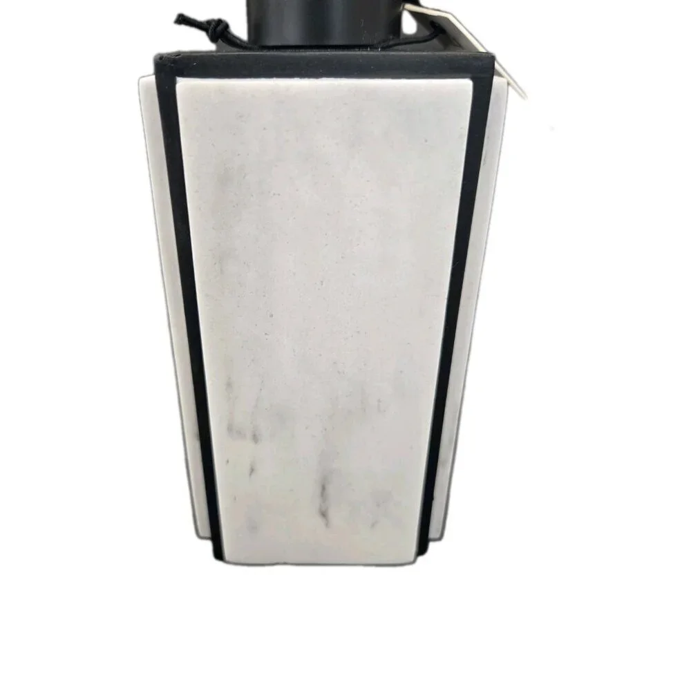 New Balck / White Marble Contemporary Soap Dispenser Pump Bathroon Vanity Decor